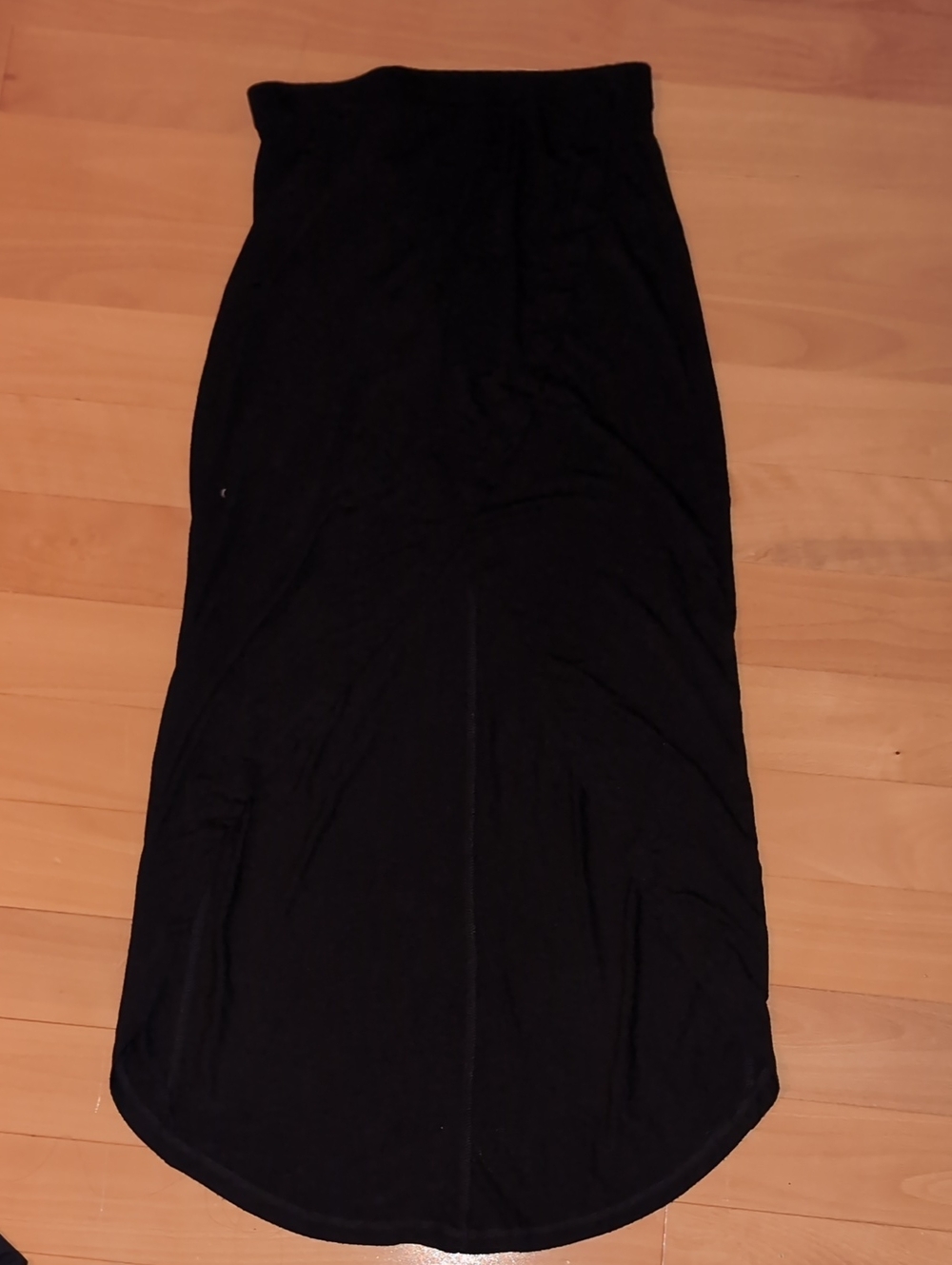 Cotton On Black Maxi Skirt with Curved Hem